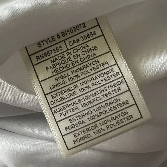 BB Dakota Womens Size 10 Romper Colleen One Shoulder Striped Blue White Ruffles - Picture 6 of 10